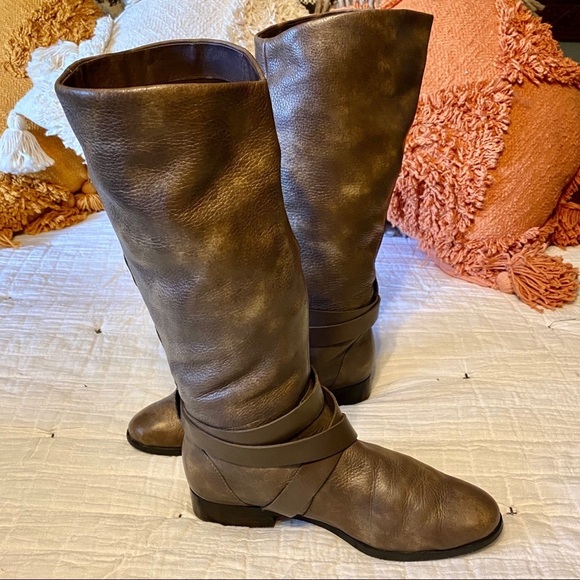 Dolce Vita leather riding boots - calf height - Picture 4 of 16